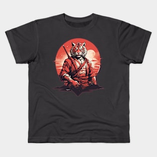 Tiger Samurai Kids T-Shirt